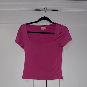 Chic Fuchsia Crop Top
